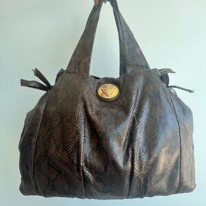 Vintage Gucci Python Skin Satchel Bag